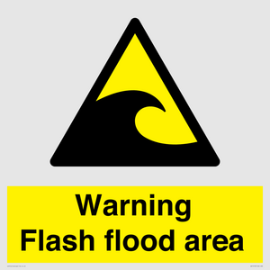 Warning Flash flood area